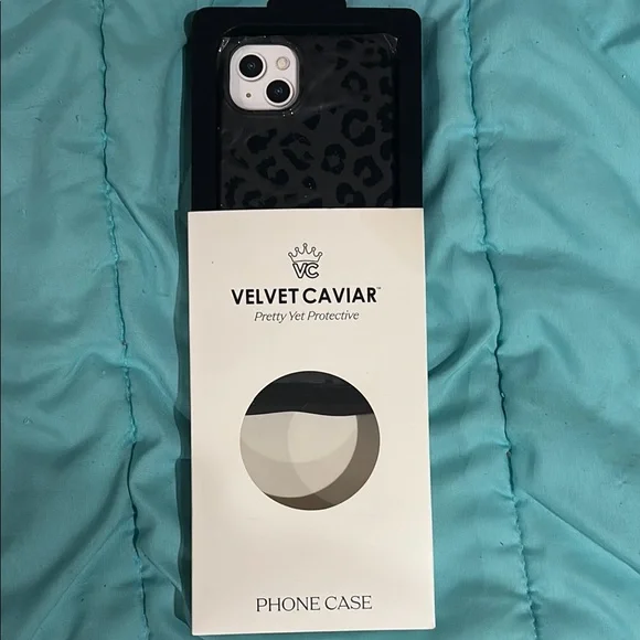Velvet Caviar Black Leopard Print Phone Case - Picture 1 of 2